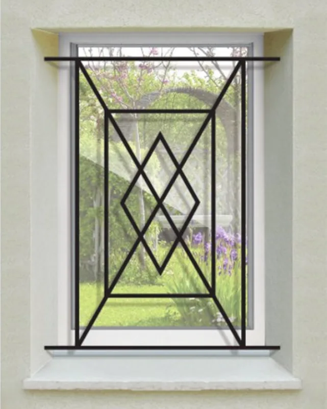 Reja de seguridad panama para ventana h = 45 cm x w = 80 cm (dimensión marco)