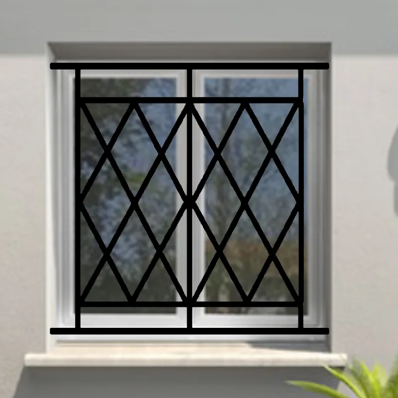 Reja de seguridad aquitaine para la ventana h = 105 cm x w = 160 cm (dimensión marco)