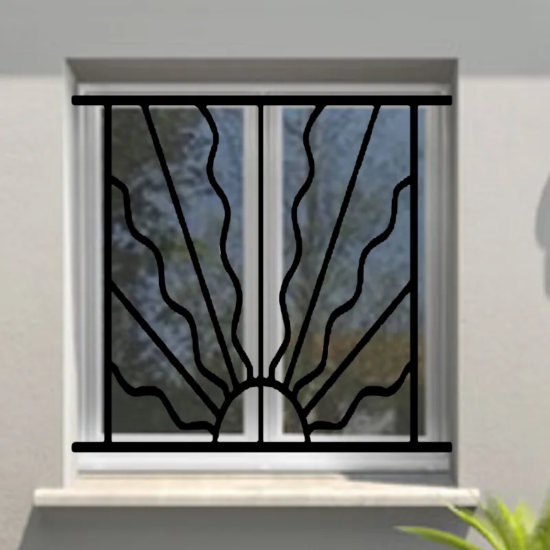 Reja de seguridad estival para ventana h = 75 cm x w = 140 cm (dimensión marco)