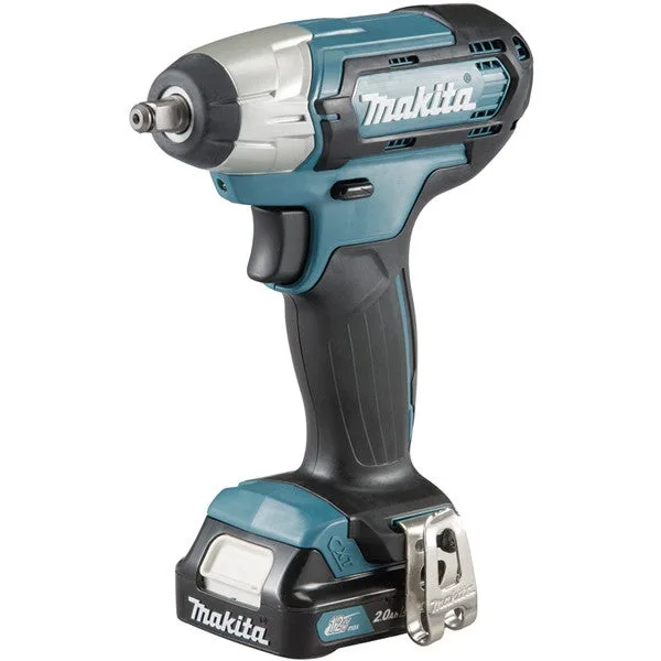 Atornillador de impacto makita 10,8 v li-ion 2 ah 140 nm - 2 baterías, cargador, maletín - tw140dsaj