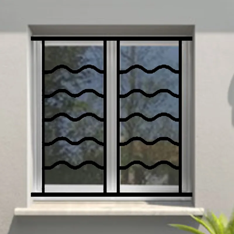 Reja de seguridad oceane para ventana h = 95 cm x w = 120 cm (dimensión marco)