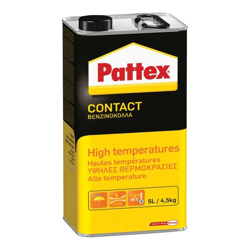 Adhesivo de contacto alta temperatura pattex - lata 4,5 kg - 1419294