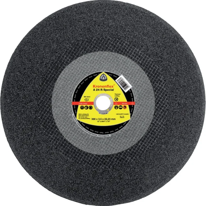 Klingspor disque à tronçonner a 24 r spécial d356x4,5mm droit acier