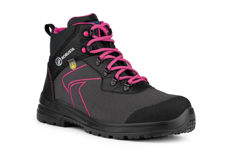 Bota de seguridad robusta orbital b/pink s3s t 37