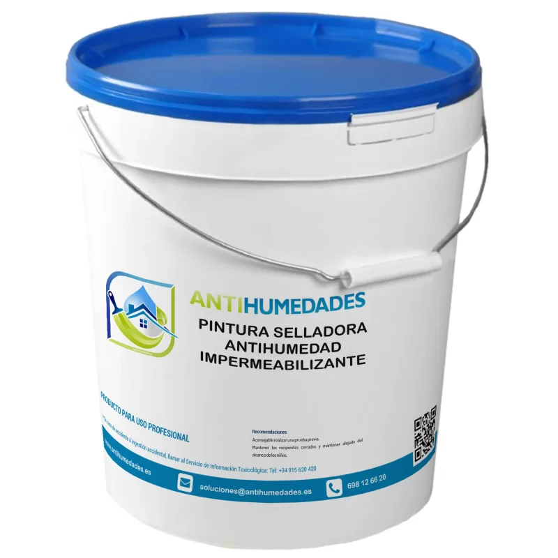 Pintura selladora antihumedad (4l, blanco) - impermeabiliza y evita filtraciones de humedades residuales en el interior de la vivienda