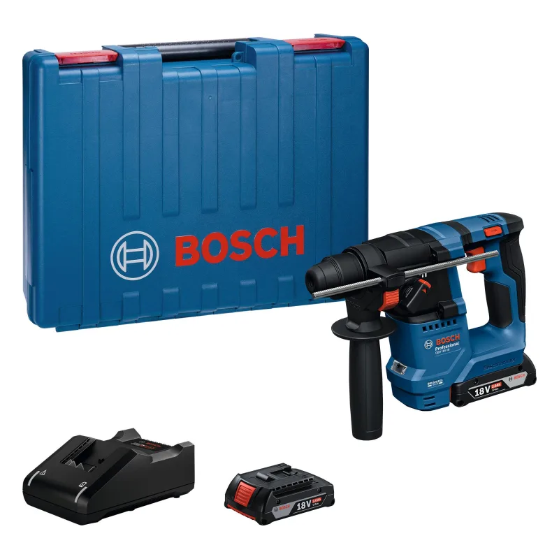 Martillo vertical bosch gbh 18v-8 2 baterias 2ah