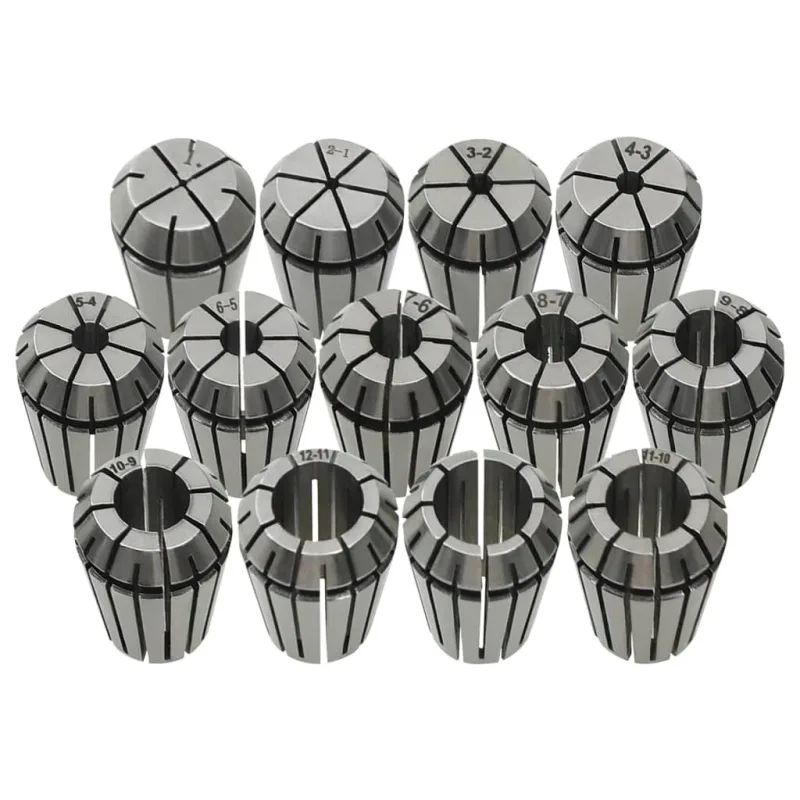 Juego de herramientas de torneado de 13 piezas con mandriles de pinza er20