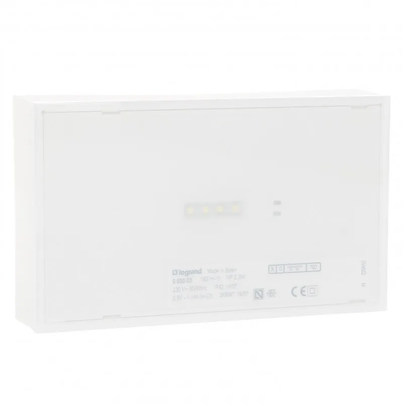 Luminaria de emergencia ura next, 200 lúmenes, 1 hora, no permanente.