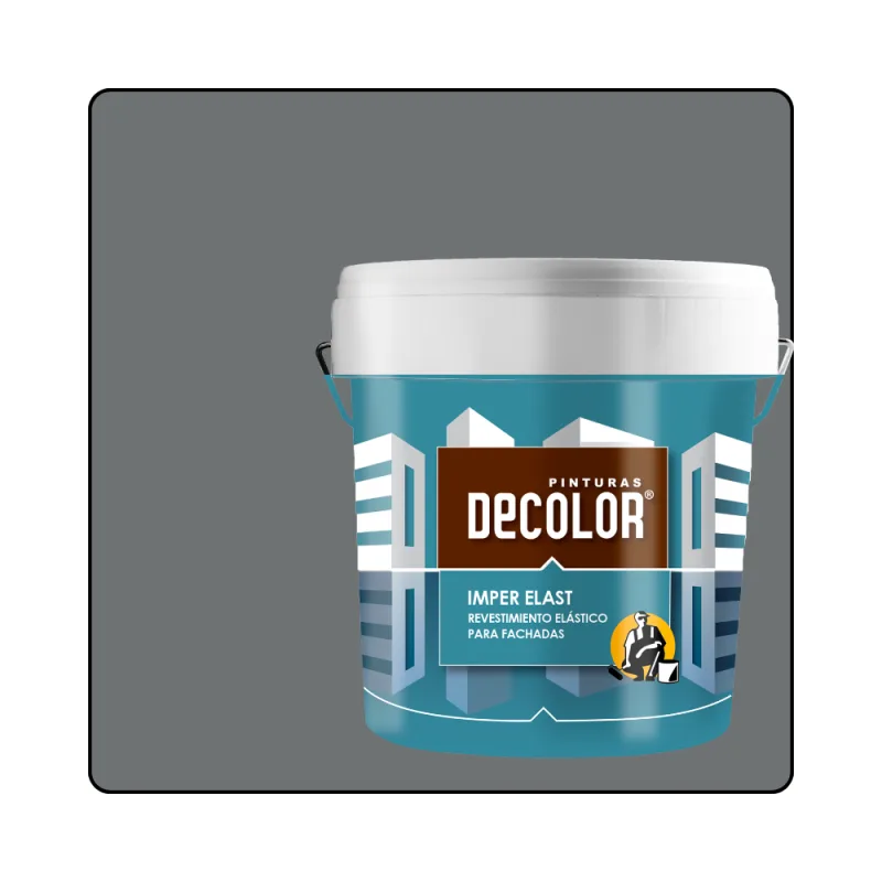 Revestimiento impermeabilizante elástico. imper-elast gris oscuro. 15 lt