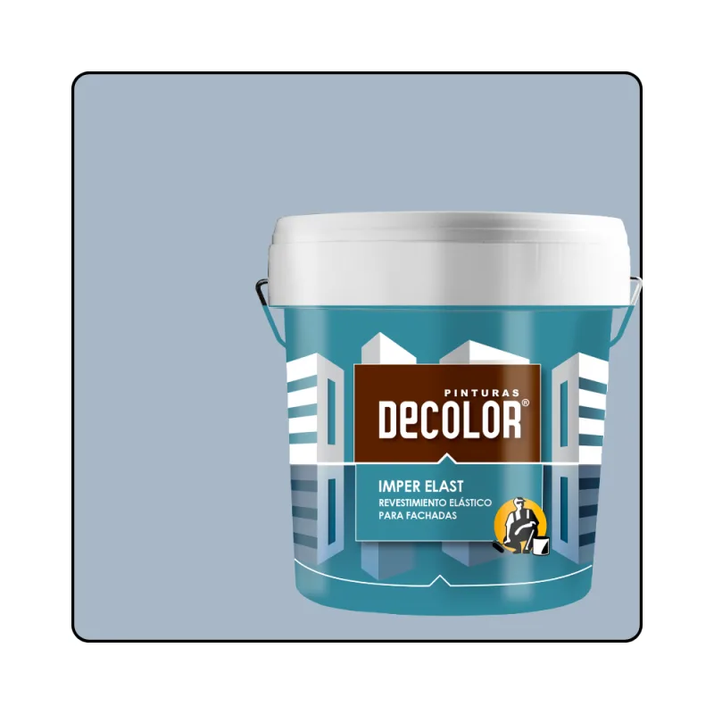 Revestimiento impermeabilizante elástico. imper-elast gris azulado. 15 lt