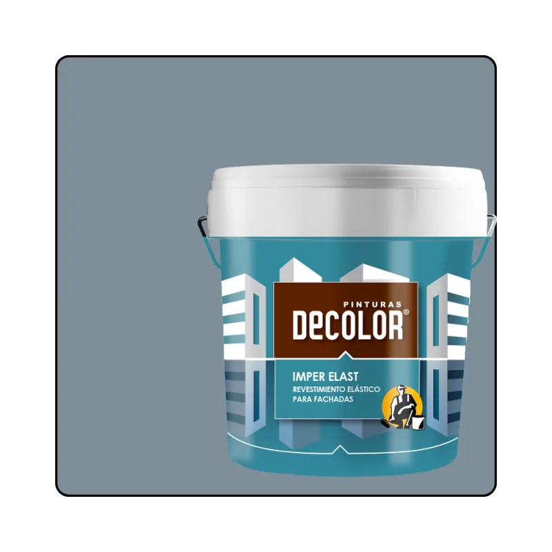 Revestimiento impermeabilizante elástico. imper-elast gris plomo. 15 lt