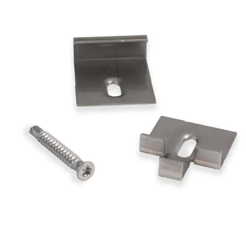 30 clips inicio/fin +30 tornillos inoxidable naterial