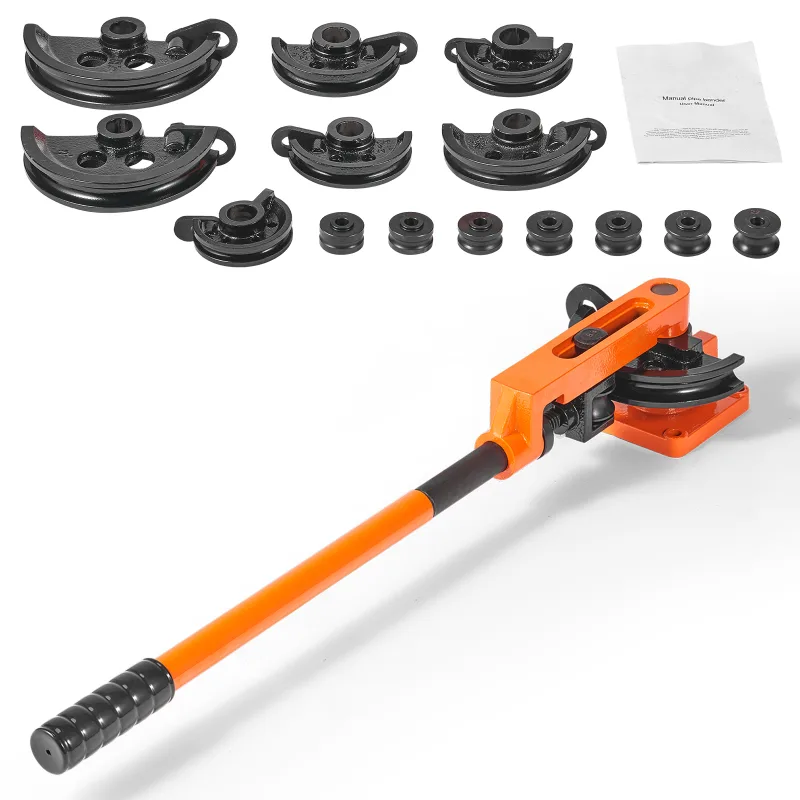 Curvadora tubos manual,succebuy para diámetros exteriores 3/8 a 1,7 matrices curvado,curvado a 180° para tubos cobre y aluminio,para reparación