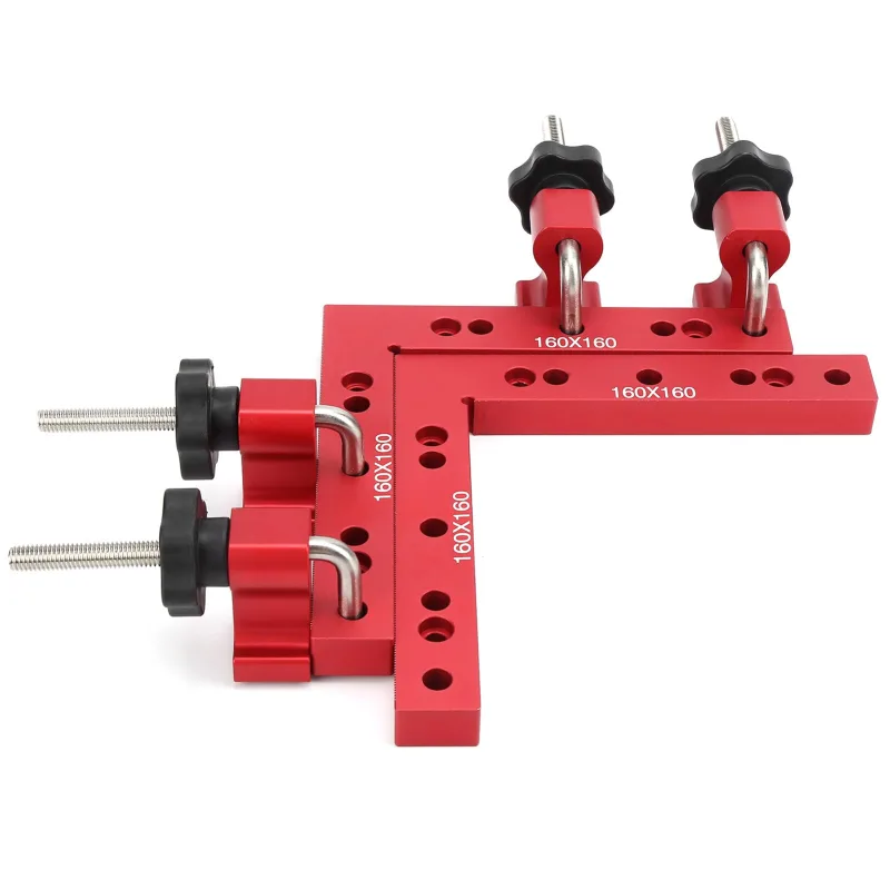 Regla de posicionamiento cuadrada de aleación de aluminio, herramienta de medición de ángulo recto de 90 grados para marcos de fotos