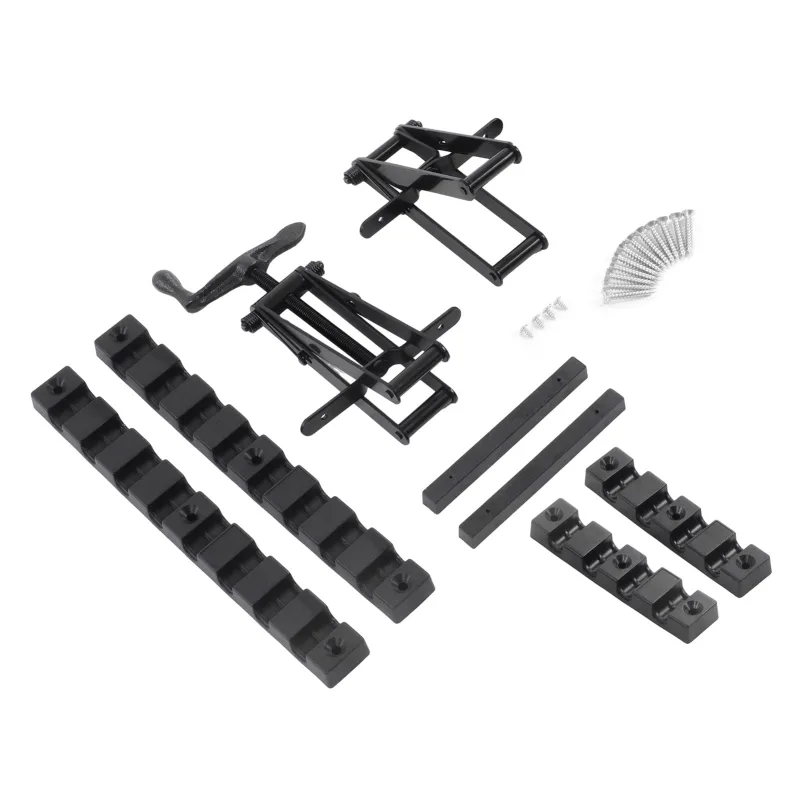 Abrazadera de presión de 4 vías para posicionamiento de esquinas de paneles de madera con tornillos