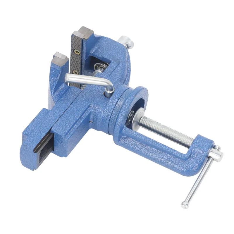 Tornillo de banco de alta resistencia, mordaza de 80 mm, alta dureza, rotación de 360 grados, abrazadera de tornillo de banco de mesa universal