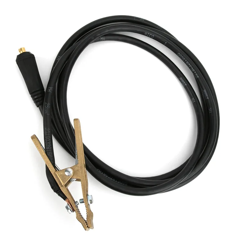 Abrazadera de tierra de latón para soldadura tig de 260 a, abrazadera de tierra para soldador mma arc de 3 metros y 25 mm²