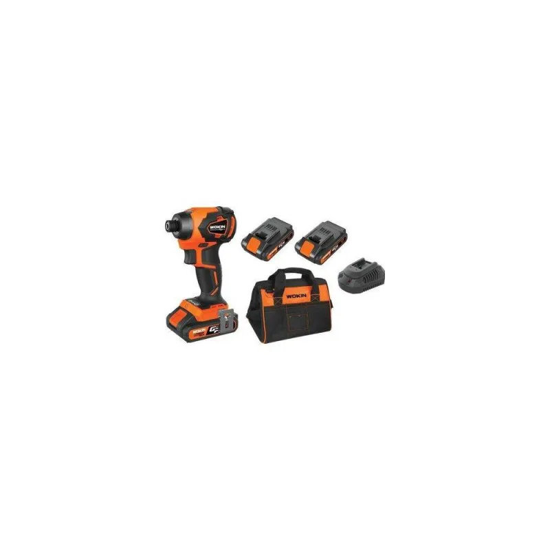 Destornillador de impacto batería gp20v 620222 wokin volt 20x2 ah 2.0 brushless + bolsa