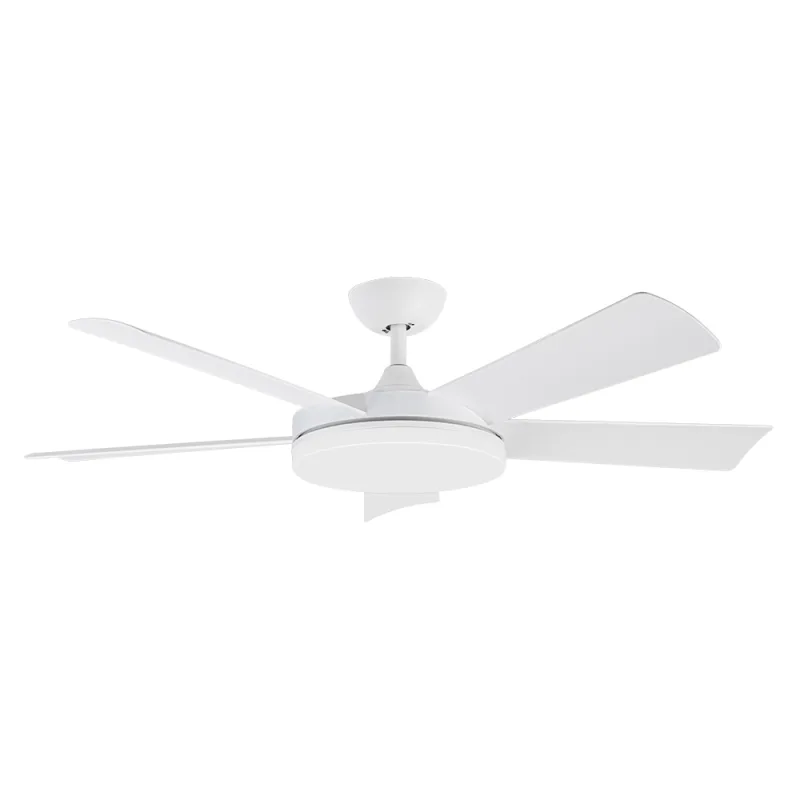 Ventilador de techo con luz orbegozo cp 115132, motor dc, 5 aspas, mando a distancia, temporizador, 132 cm de diámetro, 40 w