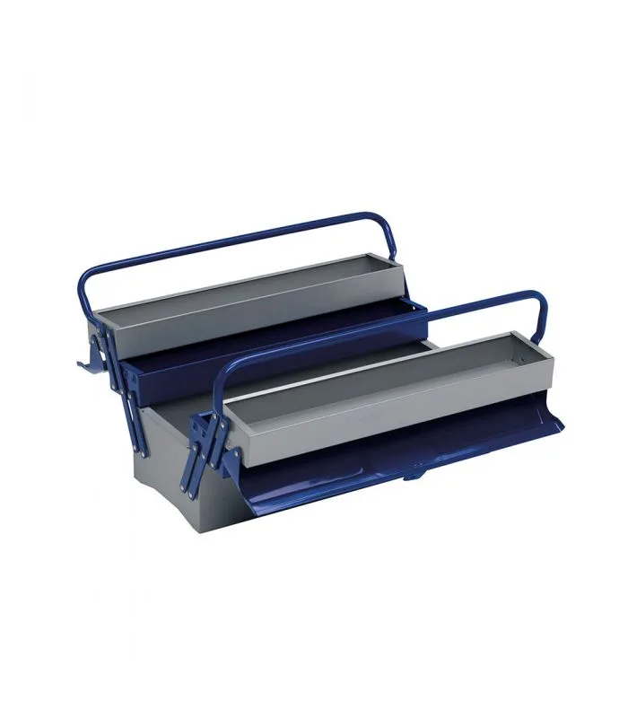 Caja de herramientas metálica de 5 bandejas. alyco