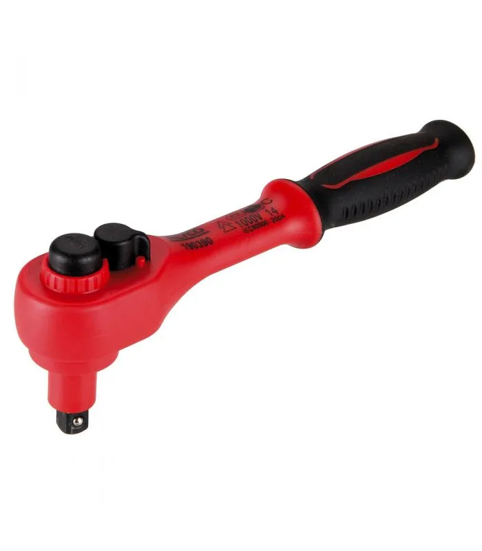 Llave carraca 1/4 aislada 150 mm marca alyco