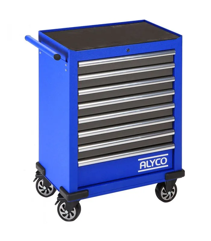 Carro metalico 8 cajones marca alyco