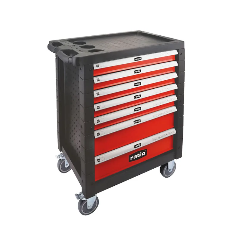 Carro metalico taller 7 cajones+175 piezas