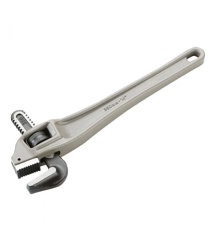 Llave stillson acodada 90º aluminio 24 600 mm marca alyco