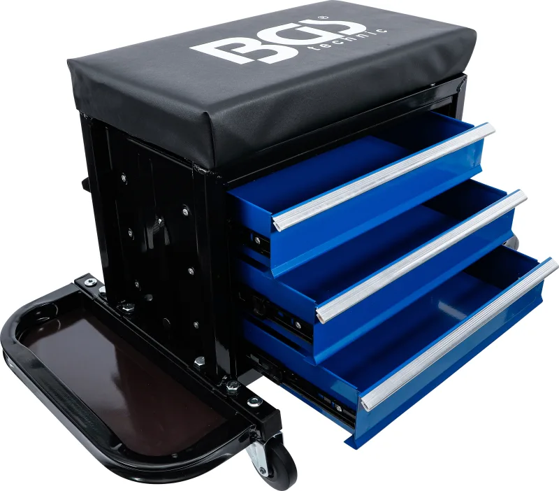 Taburete para mecánicos | con 3 cajones