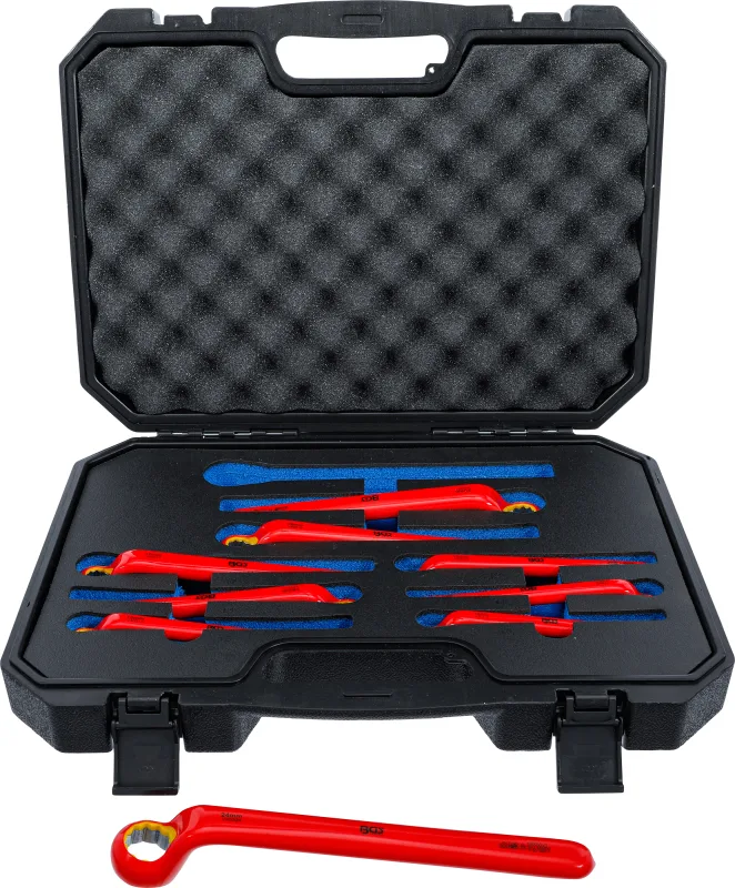 Juego de llaves combinadas vde | largas acodadas | 10 - 24 mm | 9 piezas