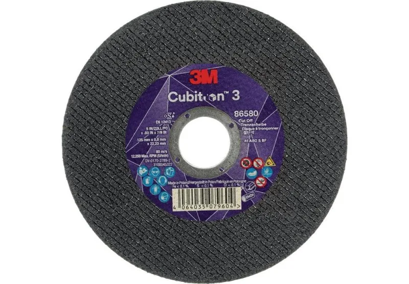 3m disque à tronçonner cubitron™ 3 d125x0,8 mm droit ™ cubitron™ 3