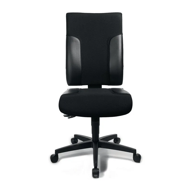 Topstar chaise de bureau pivotante avec mécanisme synchrone noir/noir