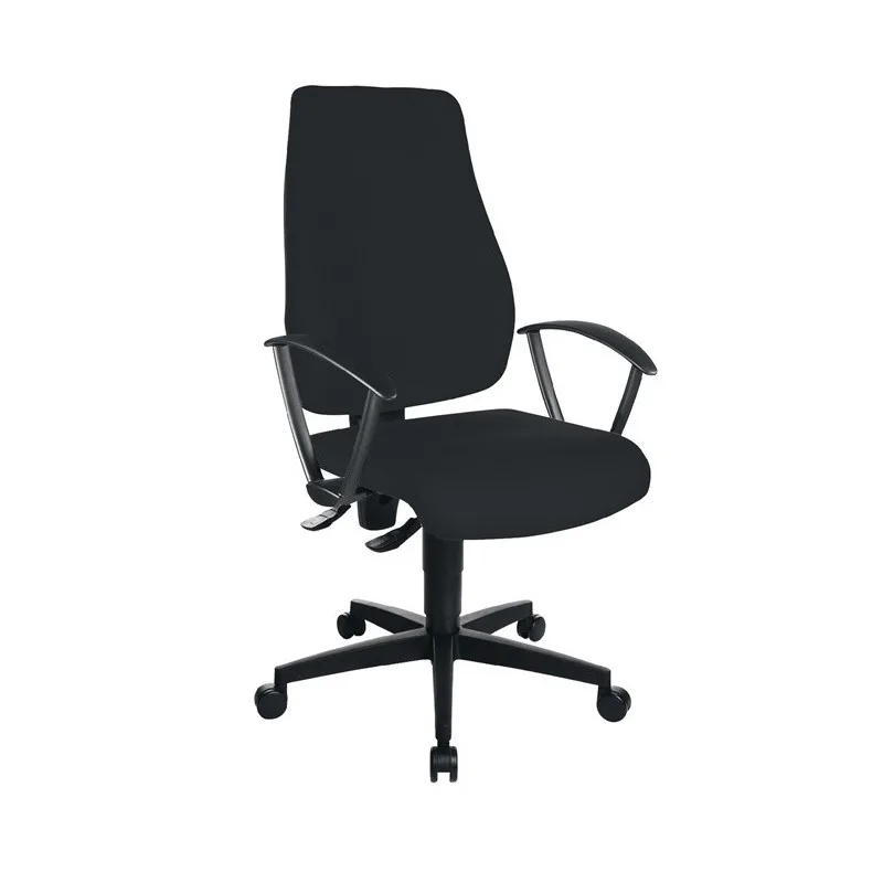 Topstar chaise de bureau pivotante avec contact permanent noir