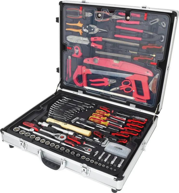 Ks tools 1/4+1/2 coffre à outils, 127 pcs