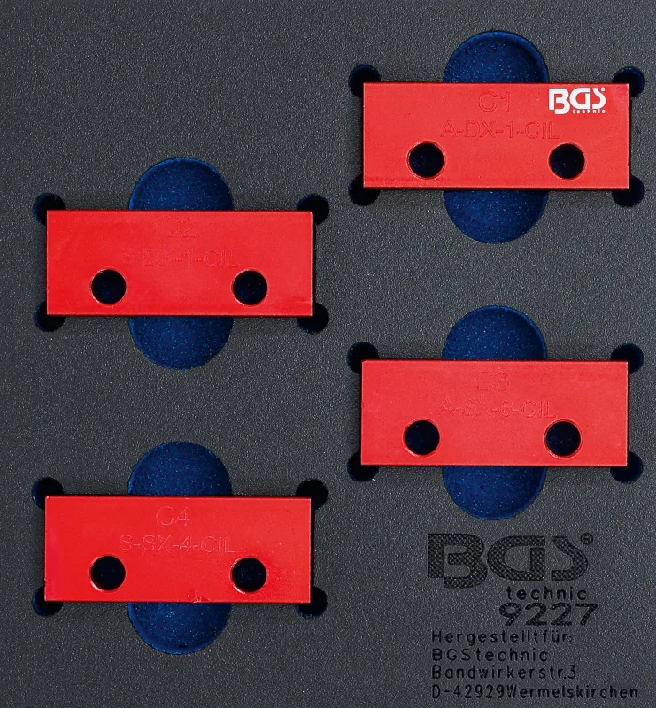 Bandeja para carro 1/6: juego de herramientas de bloqueo del árbol de levas | para alfa romeo / lancia 3.0l v6 24v