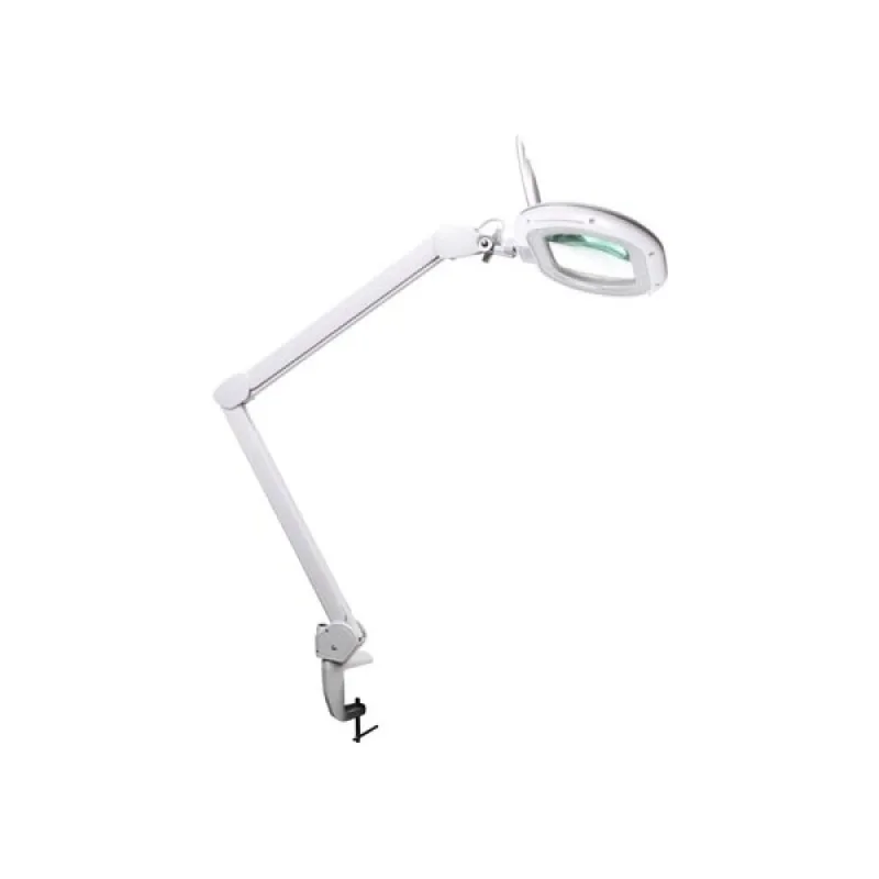 Lampe de bureau led avec loupe - dimmable - 5 dioptries - 60 led - blanc chaud et froid