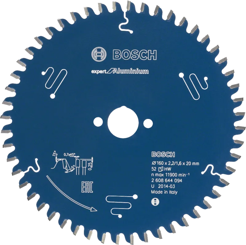 Expert para hoja de sierra circular de aluminio ø30mm - 250 x 30 x 2,8 mm, 68 - 2 608 644 119