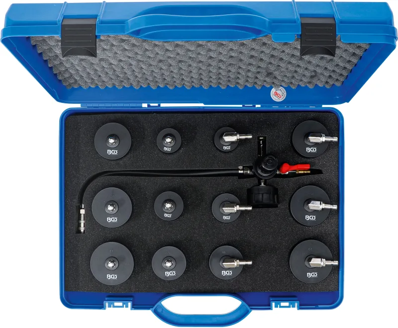 Maletín de diagnóstico para turbocompresor con adaptadores de bayoneta | 13 piezas