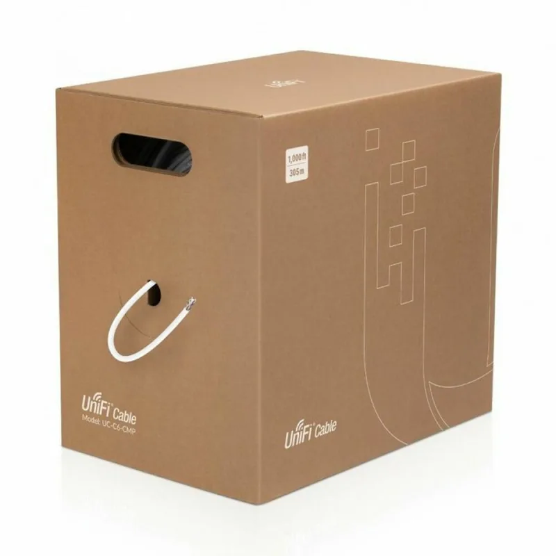 Cable de red rígido utp categoría 6 ubiquiti uc-c6-cmp blanco 305 m