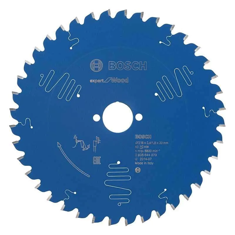 Expert para hoja de sierra circular para madera ø30mm - 216 x 30 x 2,4 mm, 40 - 2 608 644 079