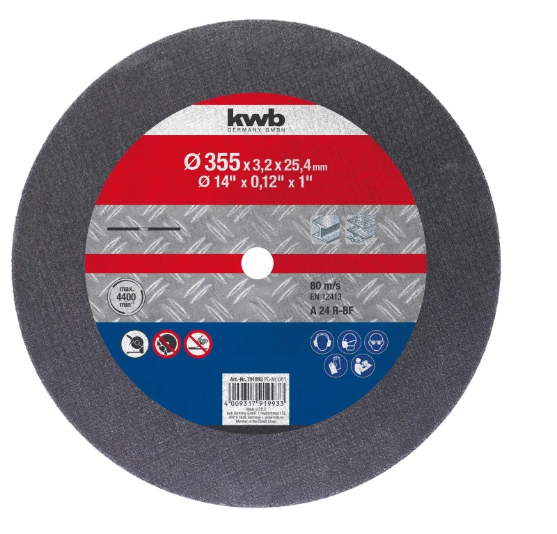 Disco de carburo einhell para cortar metal 355mm