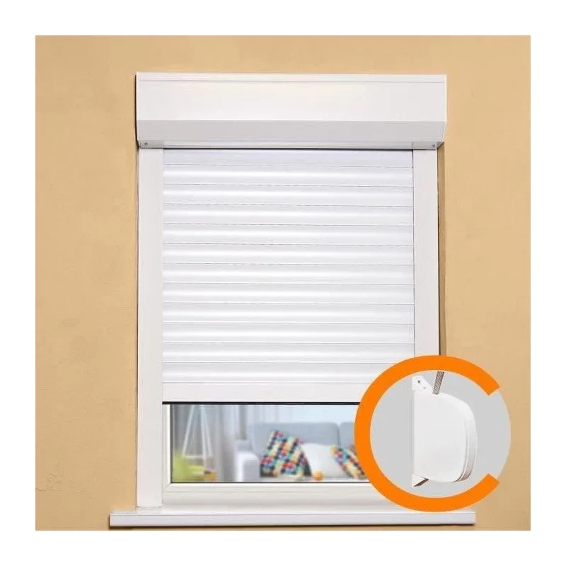 Persiana enrollable - pvc - correa manual - l 100 x h 120 cm