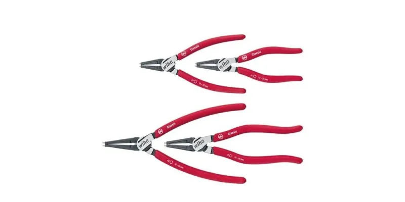 Wiha jeu de pinces classic pour circlips avec système magictips pince