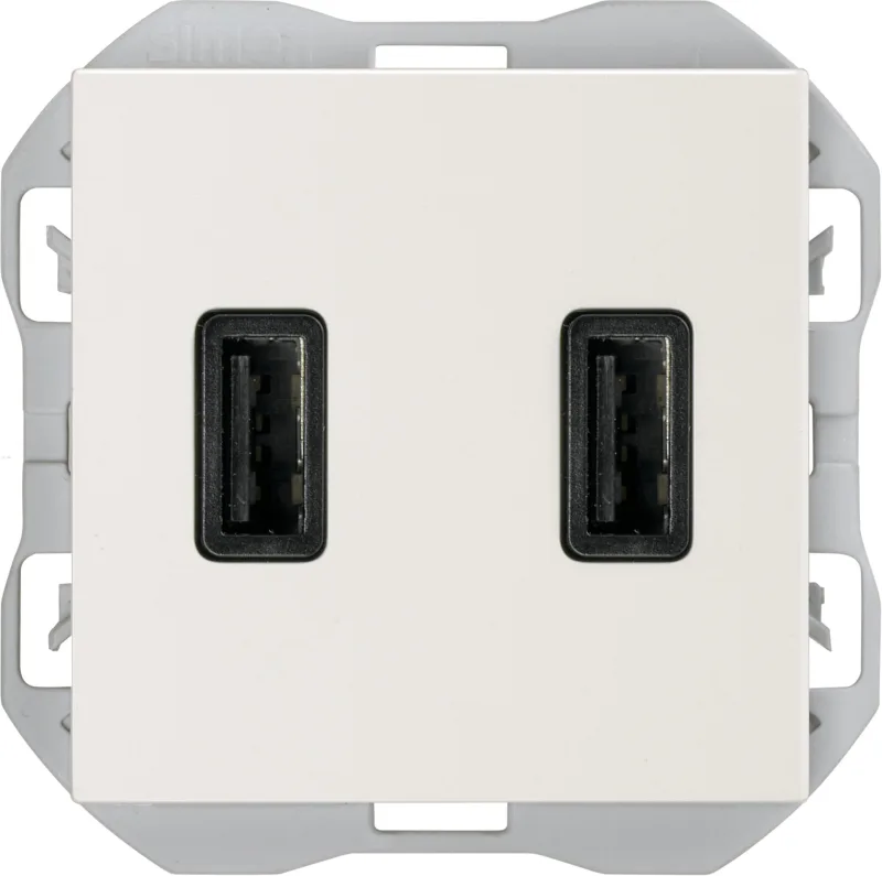 Cargador doble usb 3. 1a simon s270 blanco