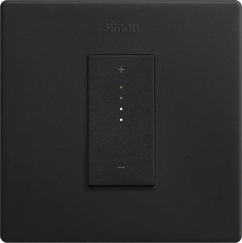 Kit interruptor regulable 1 módulo simon 270 io negro mate
