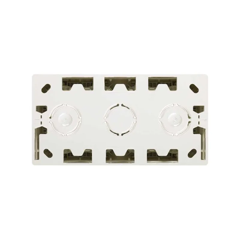 Caja superficie doble simon s270 negro mate