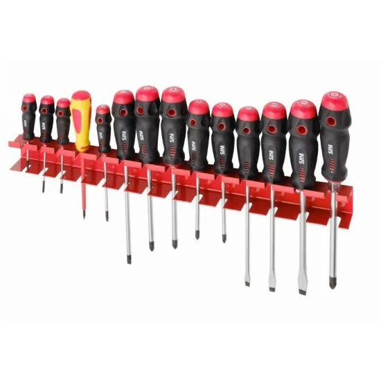 Juego de 14 destornilladores en estante sam - taj14b