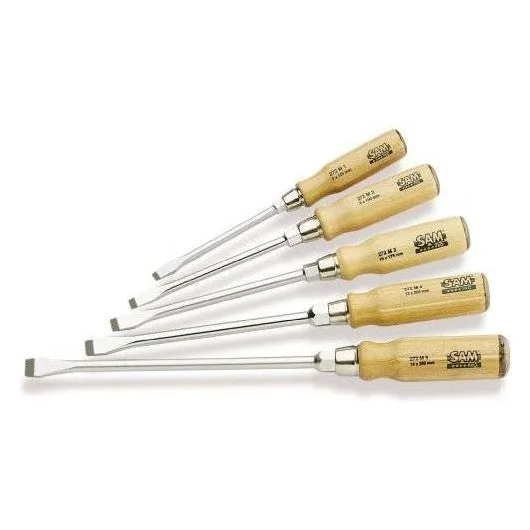 Juego de 5 destornilladores de madera sam - twmj5