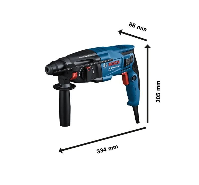 Martillo perforador sds plus bosch professional gbh 220 720 w