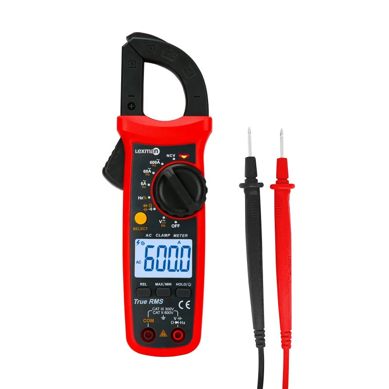 Pinza amperimétrica con multimetro lexman